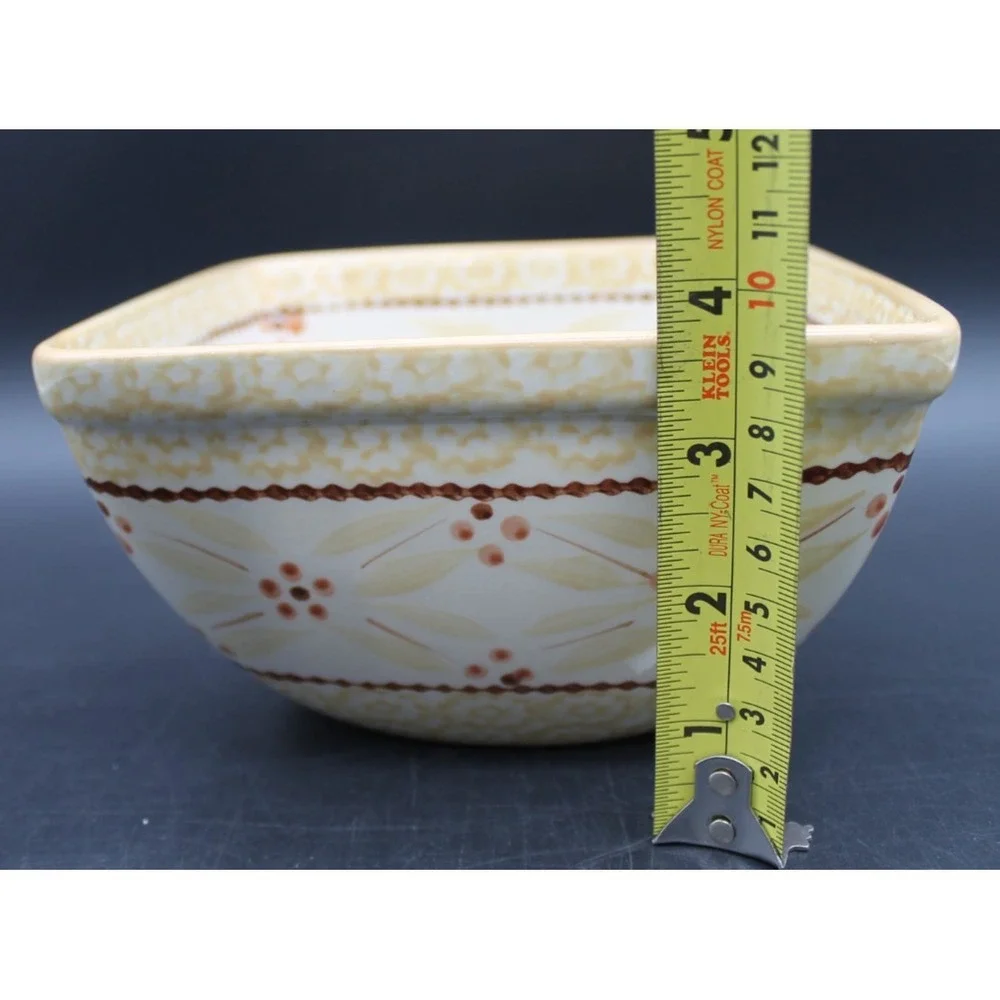 Temp-tations Old World Set of 2 Square Baking Dishes 1.5 Qt & 1 Qt Ovenware